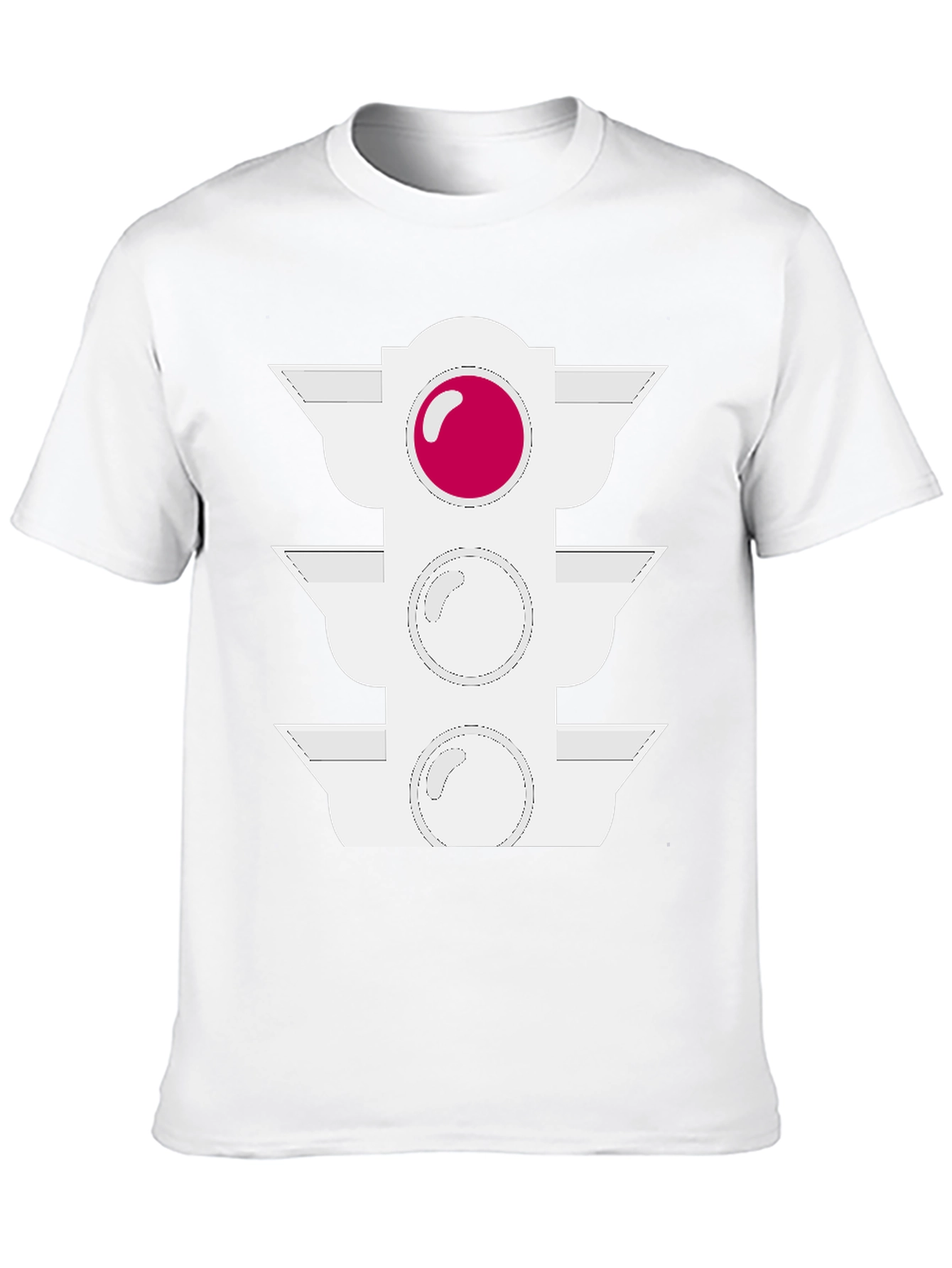 Traffic Light Graphic Tee - Black Cotton Blend