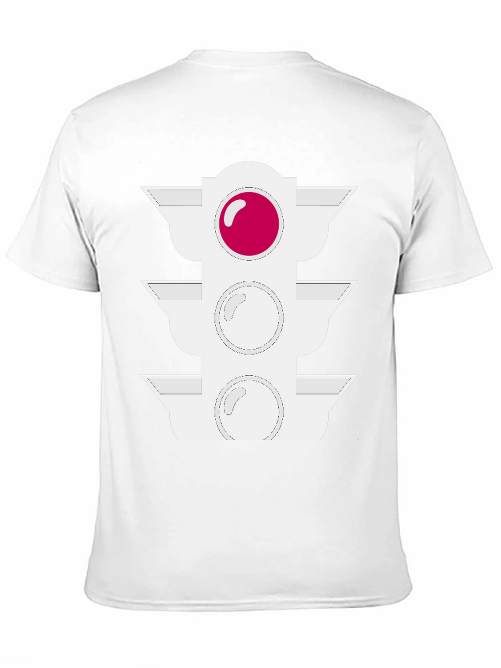 Traffic Light Graphic Tee - Black Cotton Blend