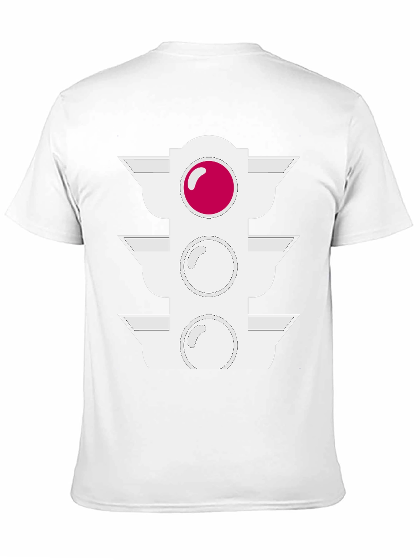 Traffic Light Graphic Tee - Black Cotton Blend