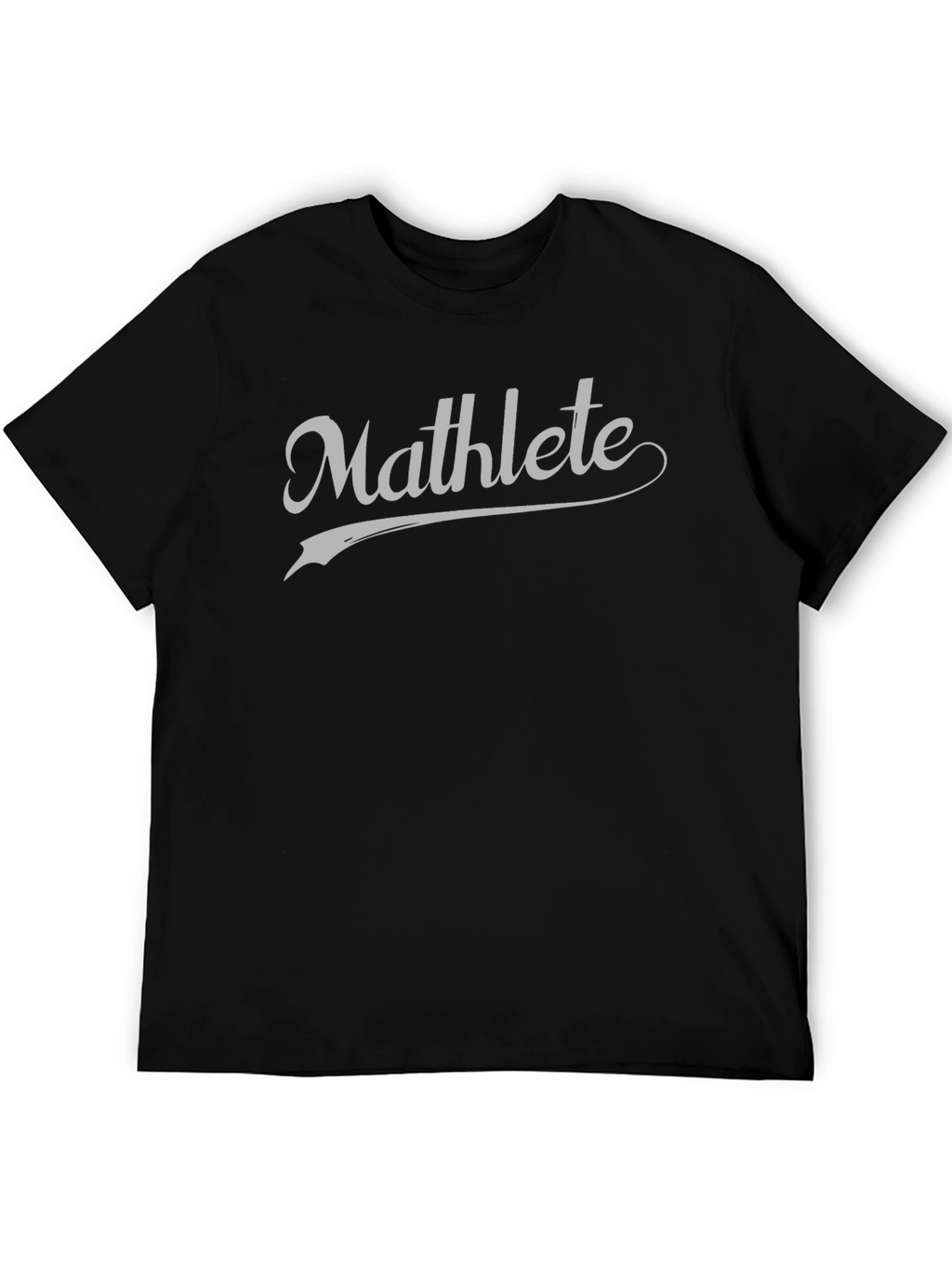 Mathlete Black T-Shirt - For the Brainy Athlete