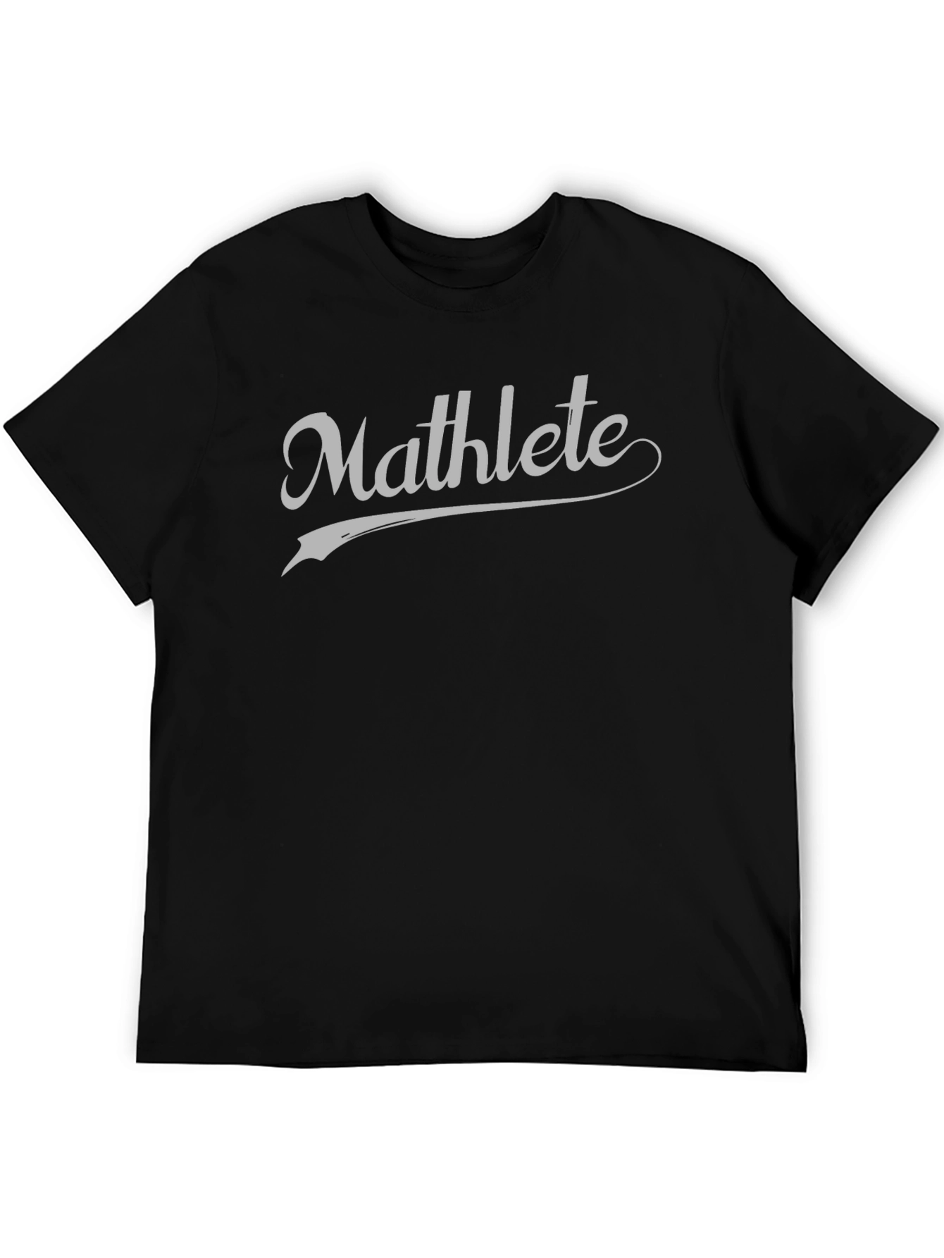 Mathlete Black T-Shirt - For the Brainy Athlete