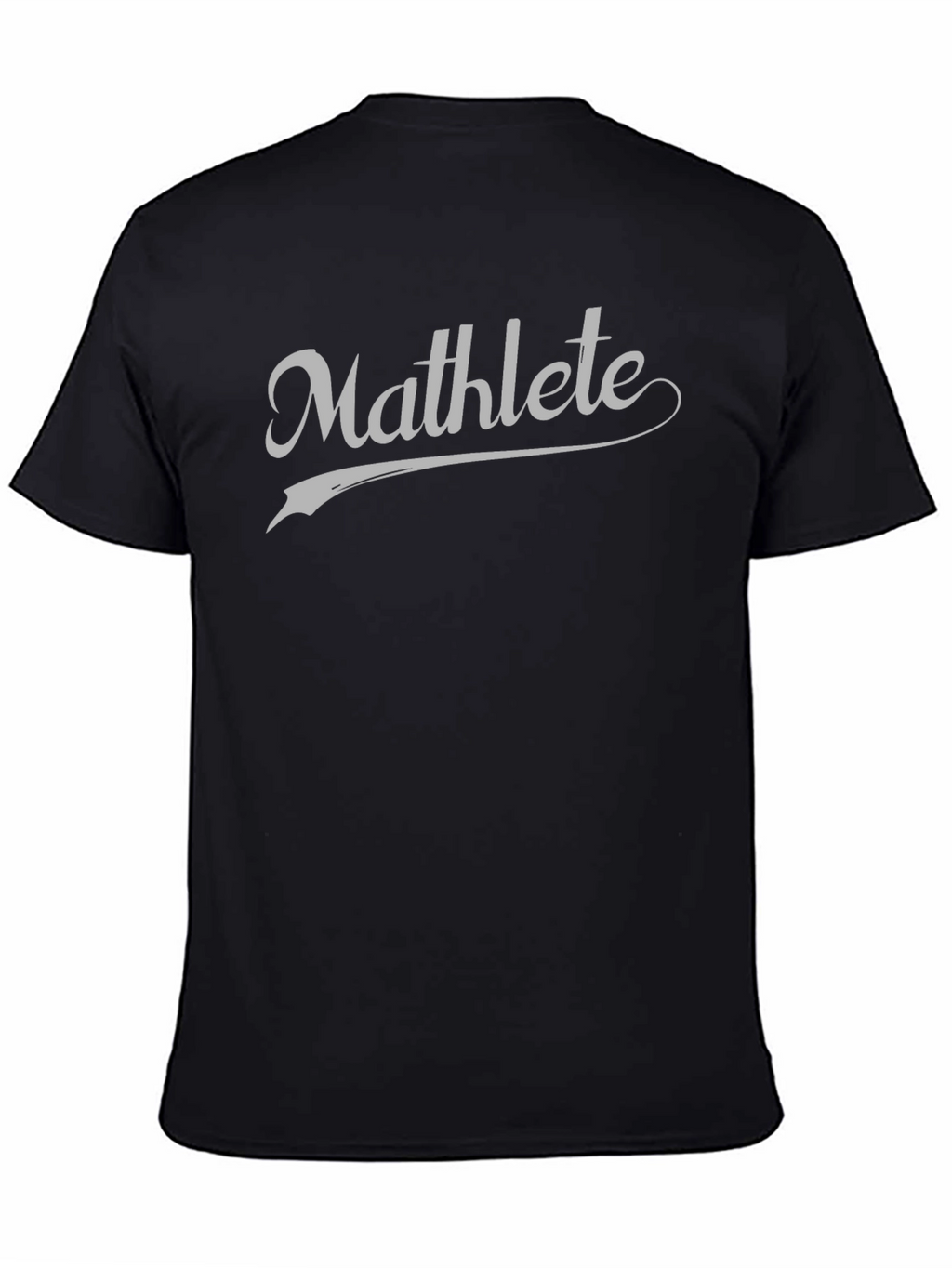 Mathlete Black T-Shirt - For the Brainy Athlete