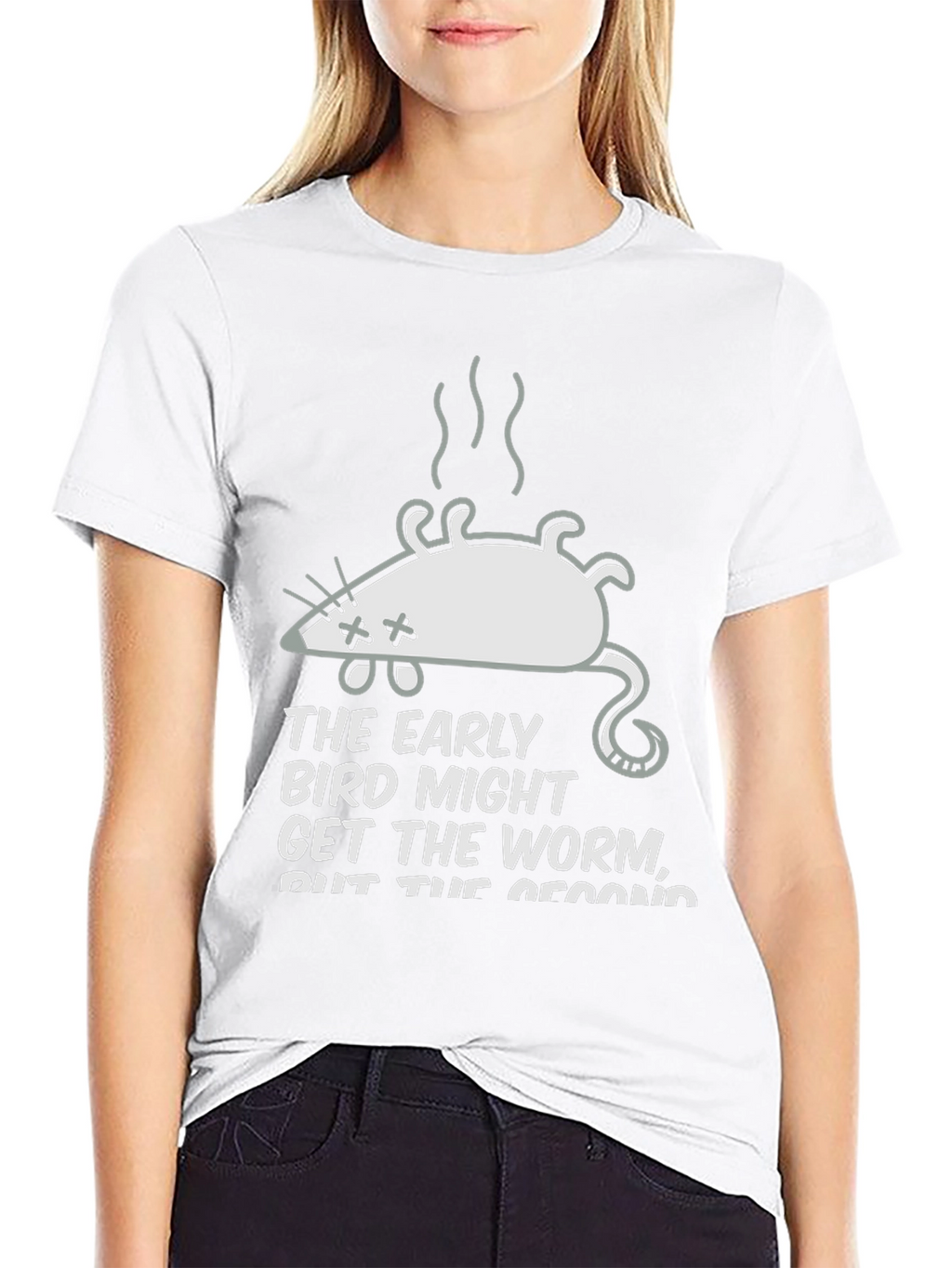 Early Bird Second Mouse Graphic T-Shirt