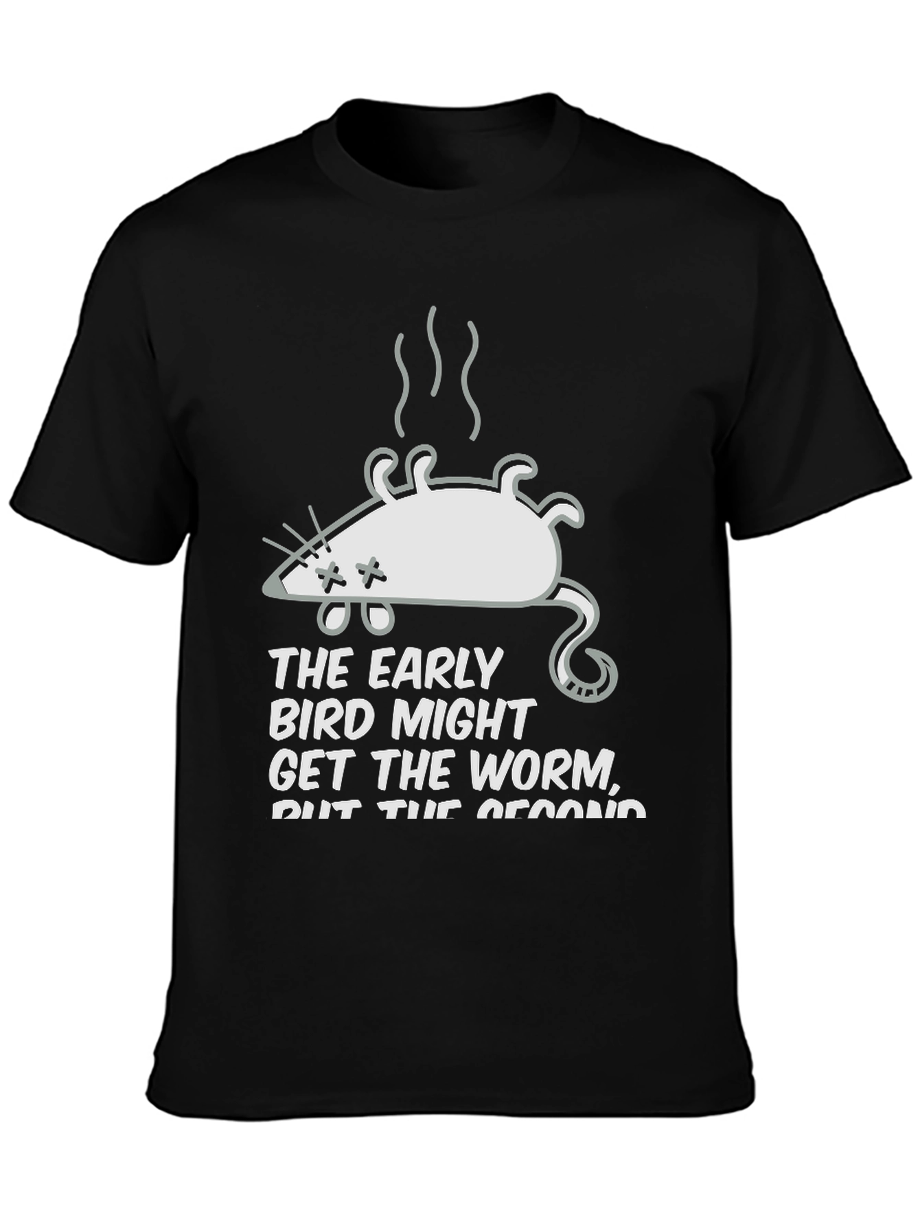 Early Bird Second Mouse Graphic T-Shirt