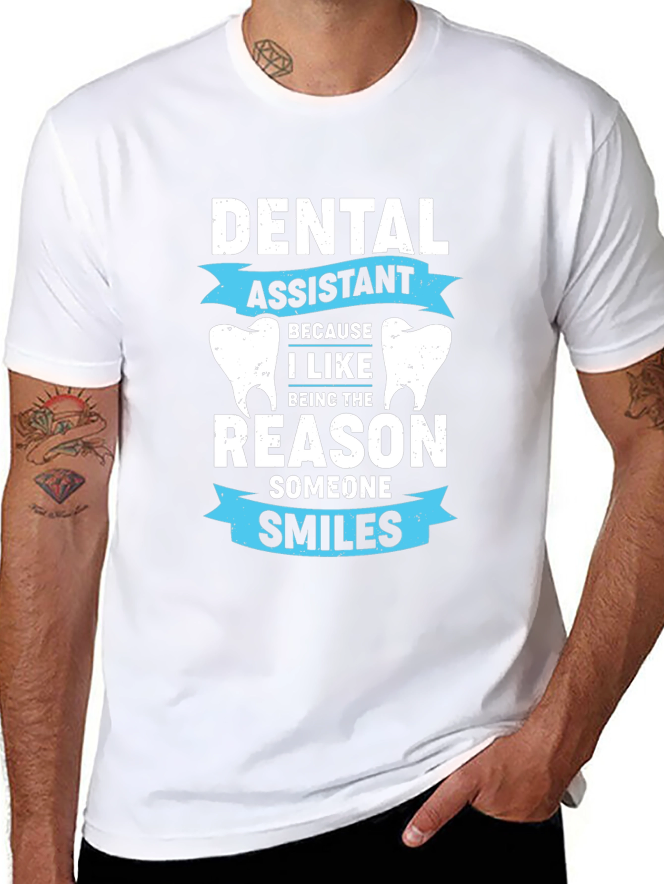 Dental Assistant T-Shirt - Smiles Reason