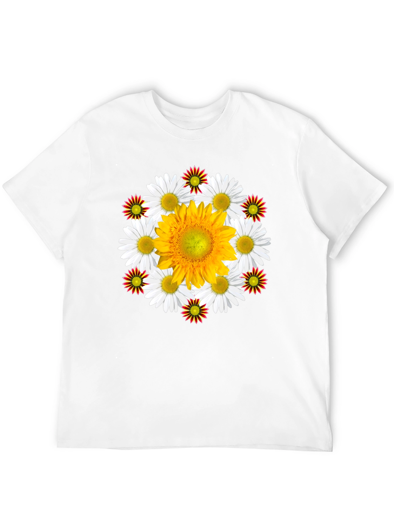 Floral Medallion Black T-Shirt