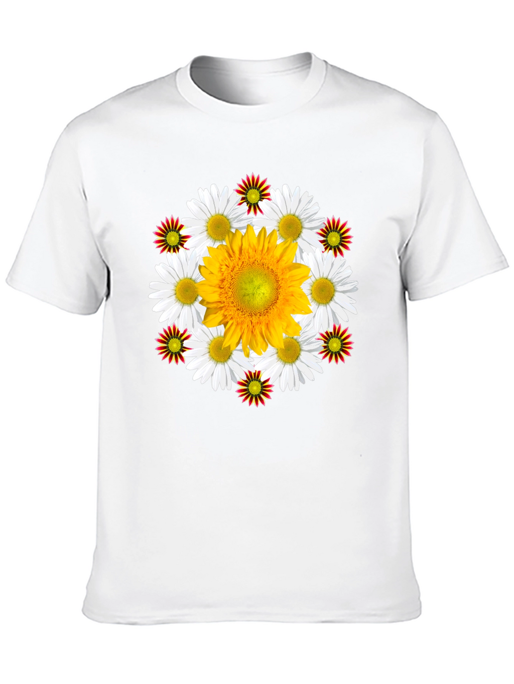 Floral Medallion Black T-Shirt