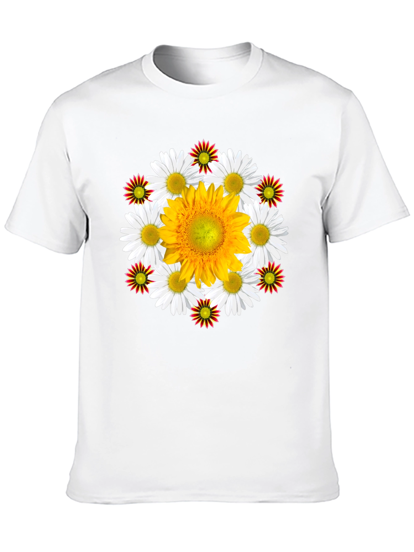 Floral Medallion Black T-Shirt