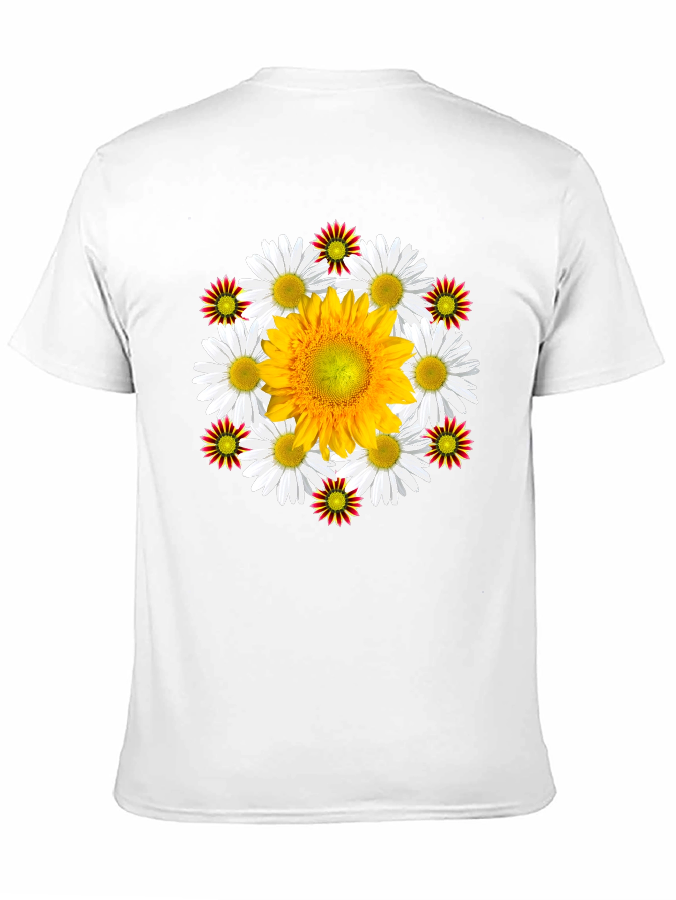 Floral Medallion Black T-Shirt
