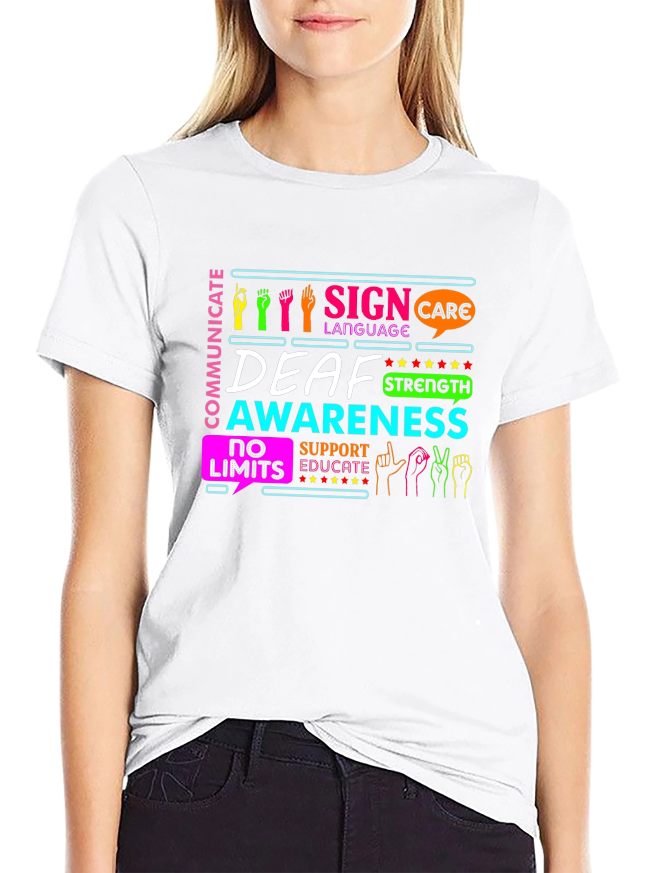 Deaf Awareness Sign Language T-Shirt