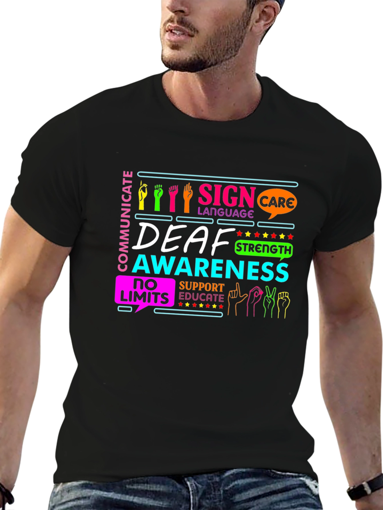 Deaf Awareness Sign Language T-Shirt