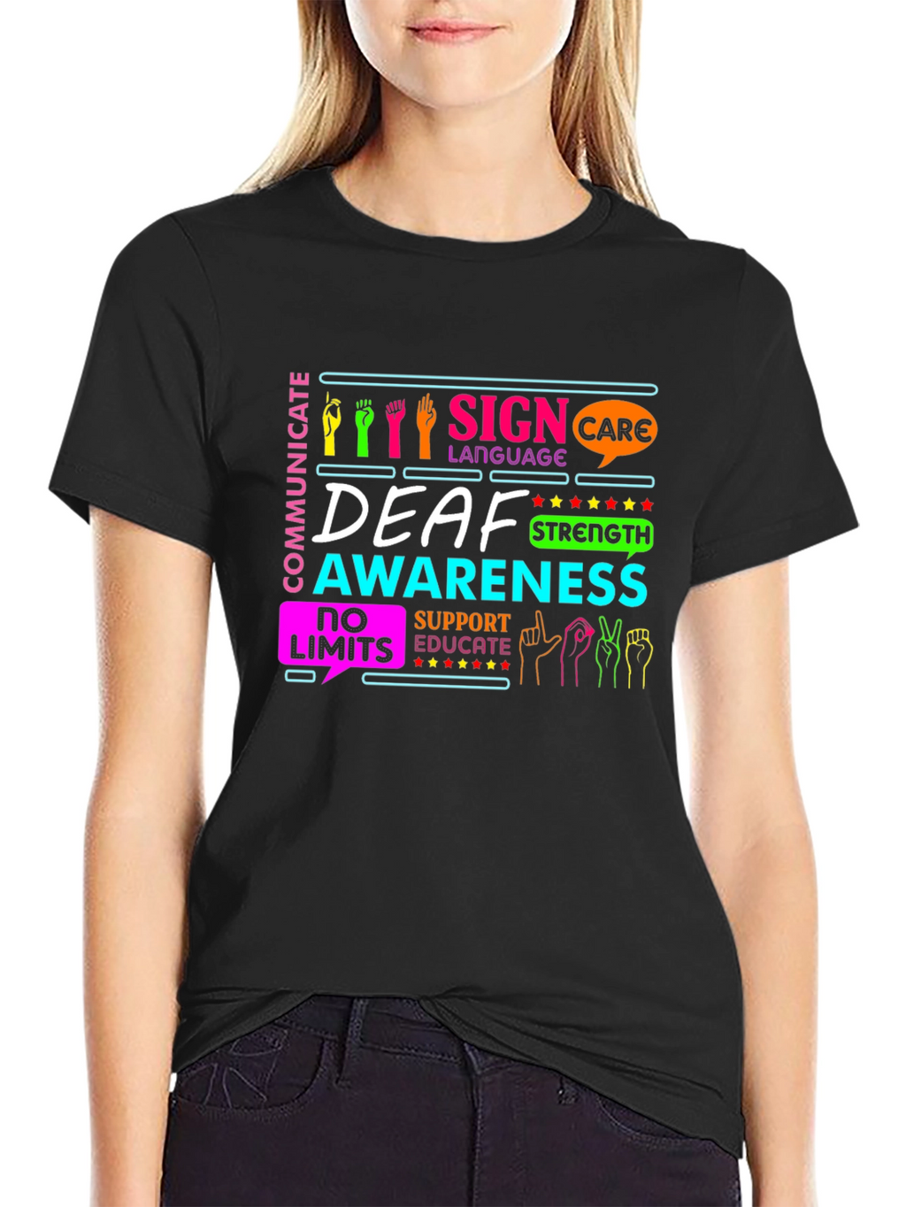 Deaf Awareness Sign Language T-Shirt