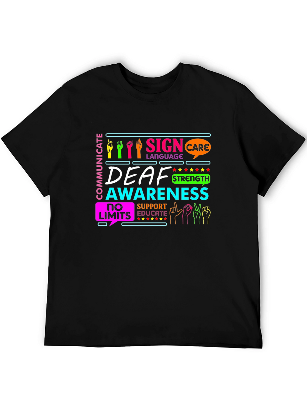 Deaf Awareness Sign Language T-Shirt