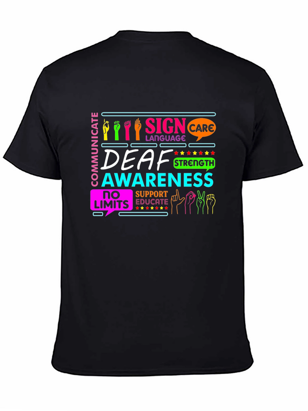 Deaf Awareness Sign Language T-Shirt