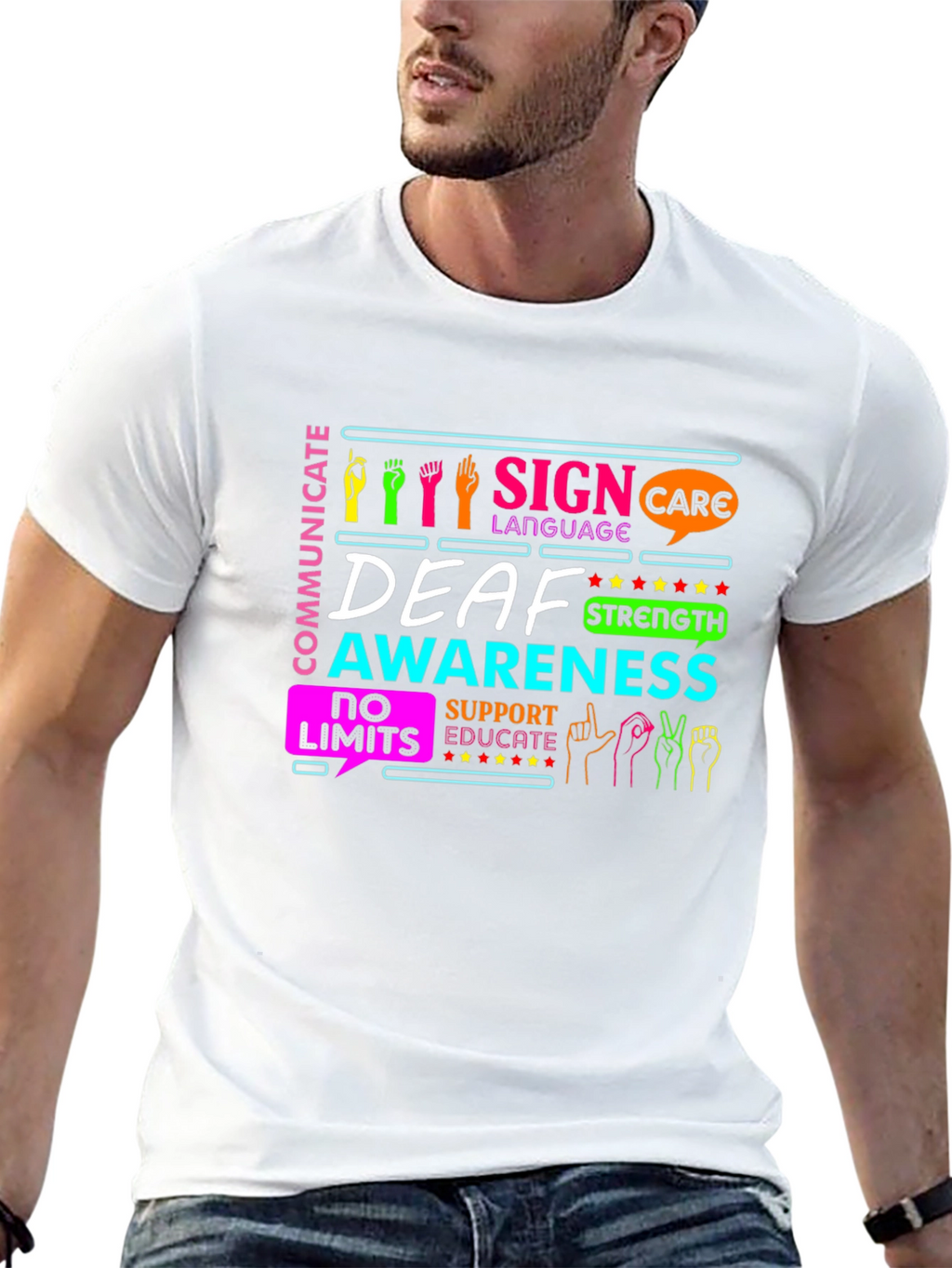 Deaf Awareness Sign Language T-Shirt