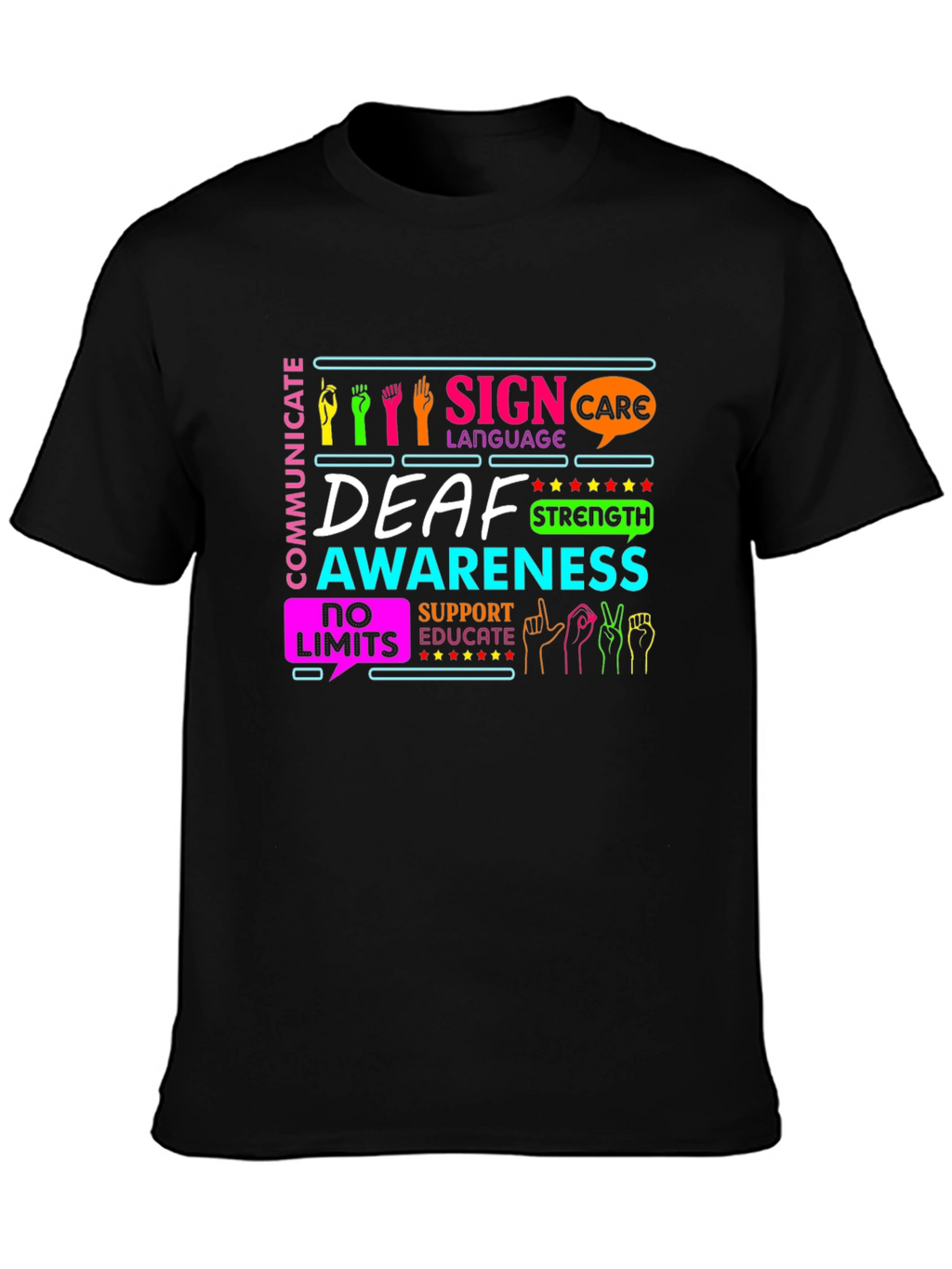 Deaf Awareness Sign Language T-Shirt
