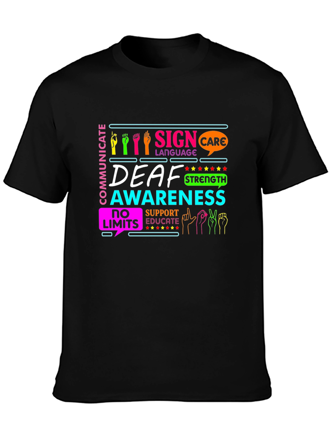 Deaf Awareness Sign Language T-Shirt