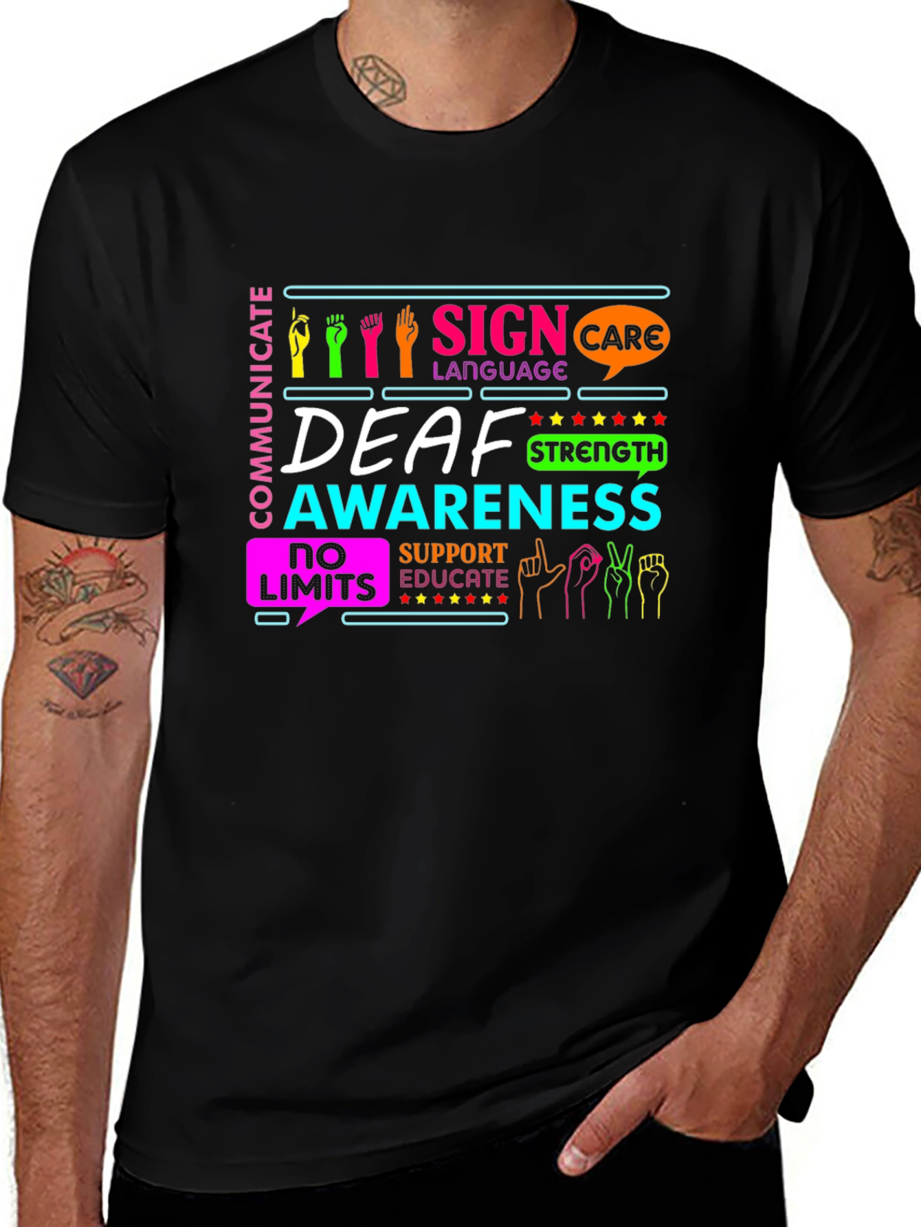 Deaf Awareness Sign Language T-Shirt
