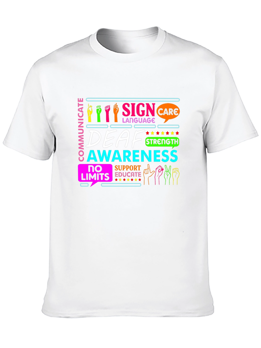 Deaf Awareness Sign Language T-Shirt