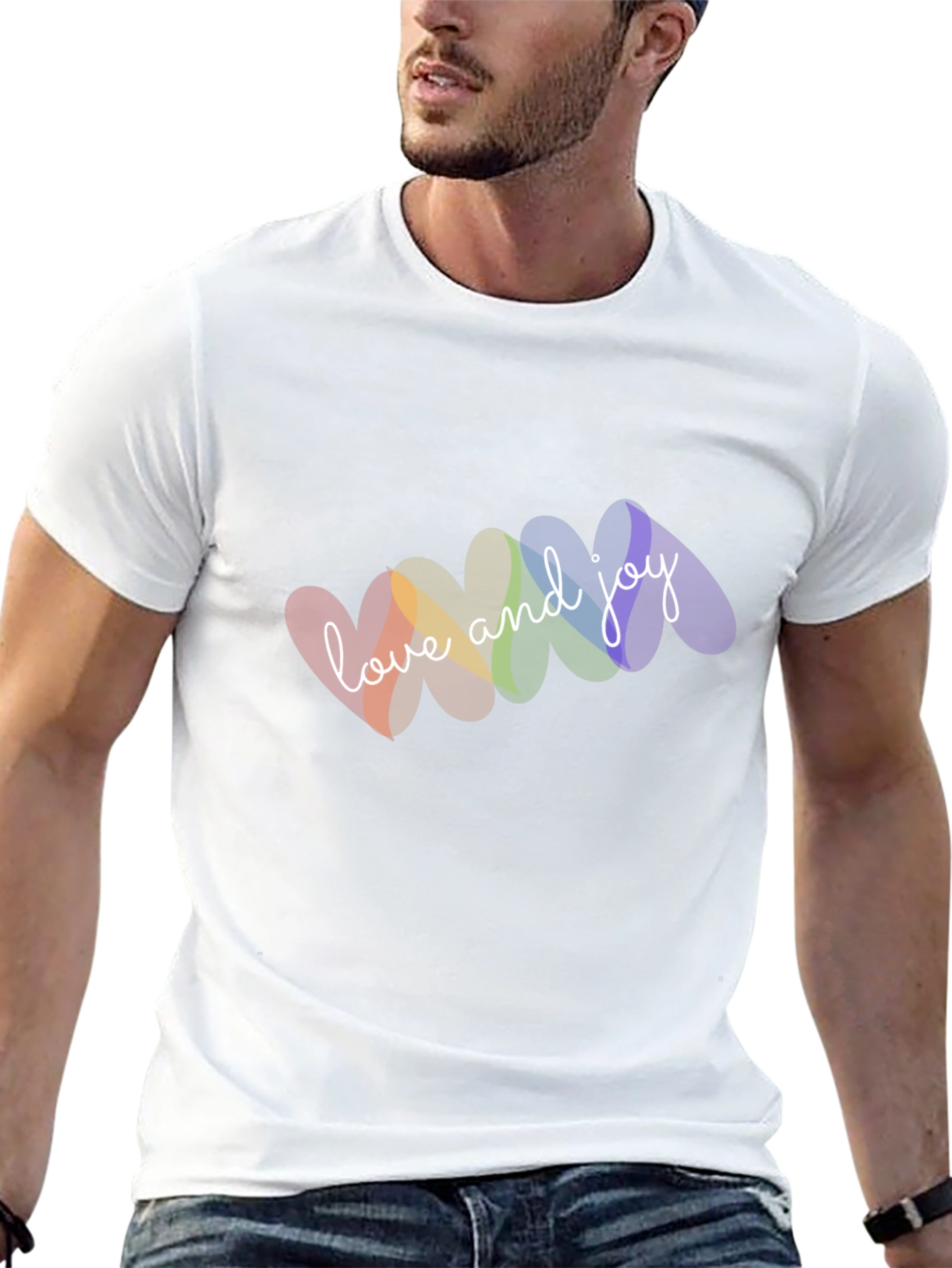 Love & Joy Rainbow Heart T-Shirt