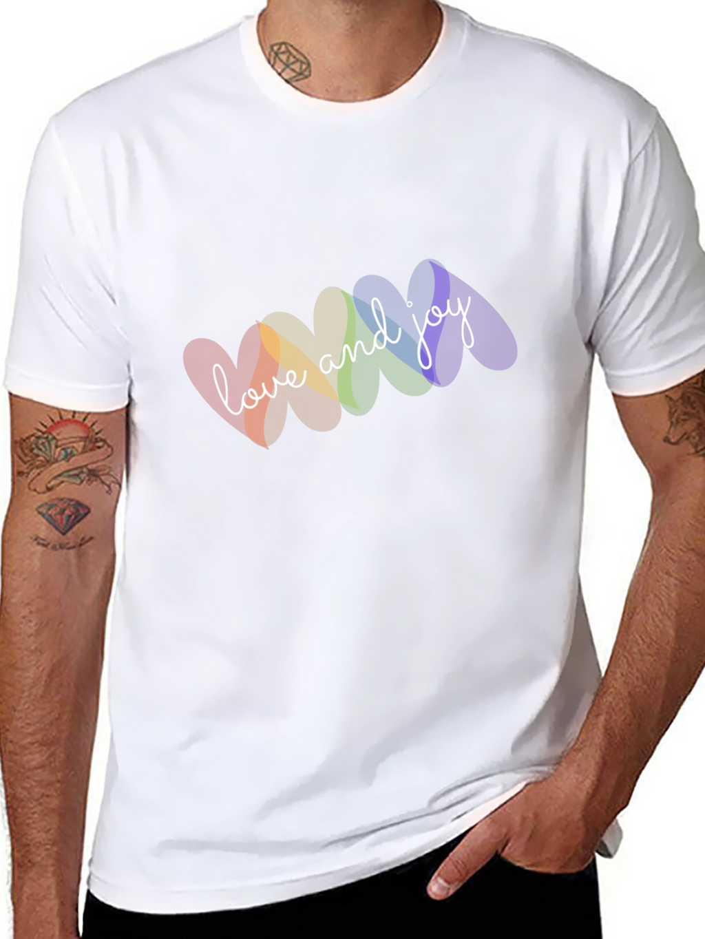 Love & Joy Rainbow Heart T-Shirt