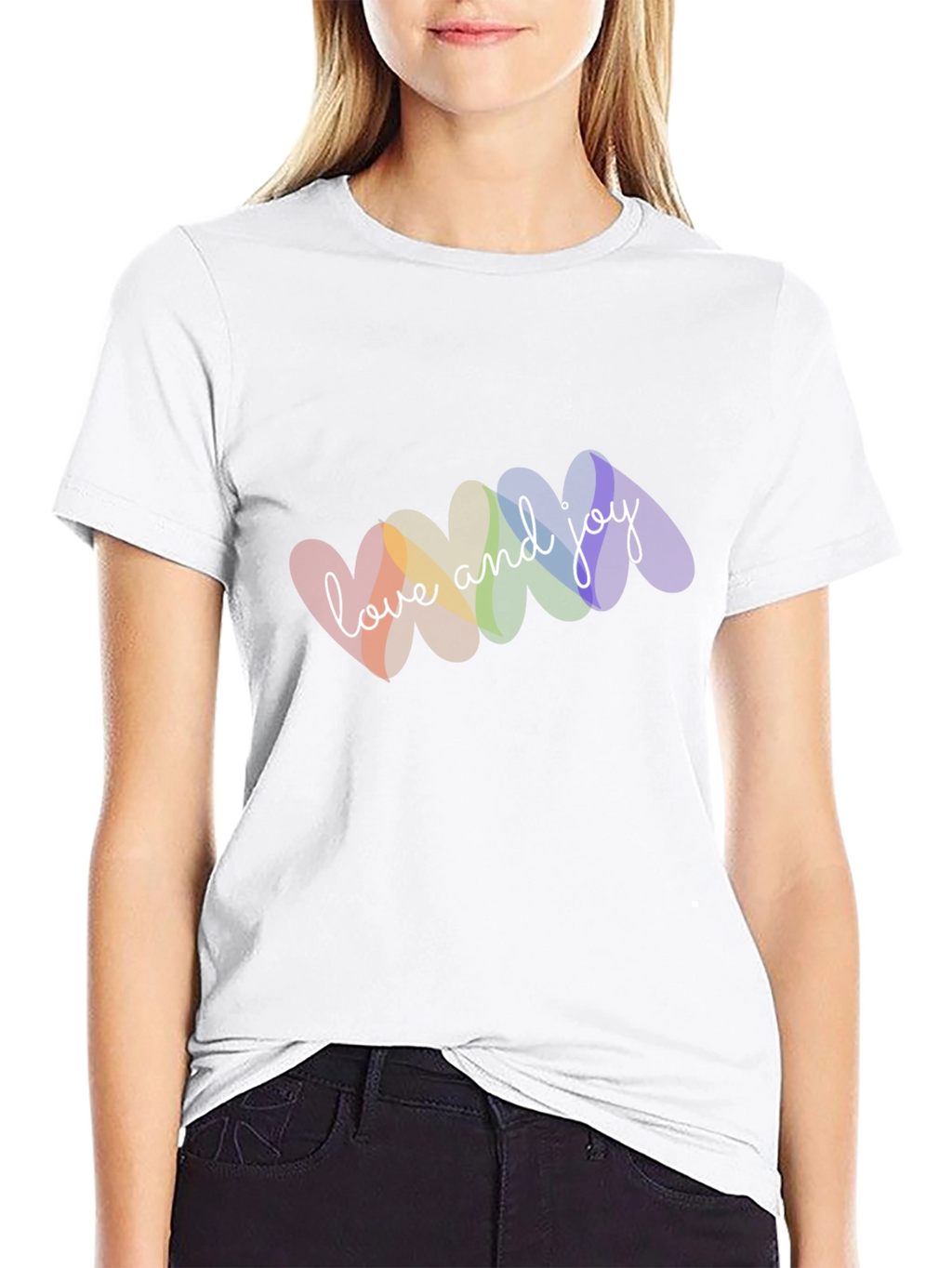 Love & Joy Rainbow Heart T-Shirt