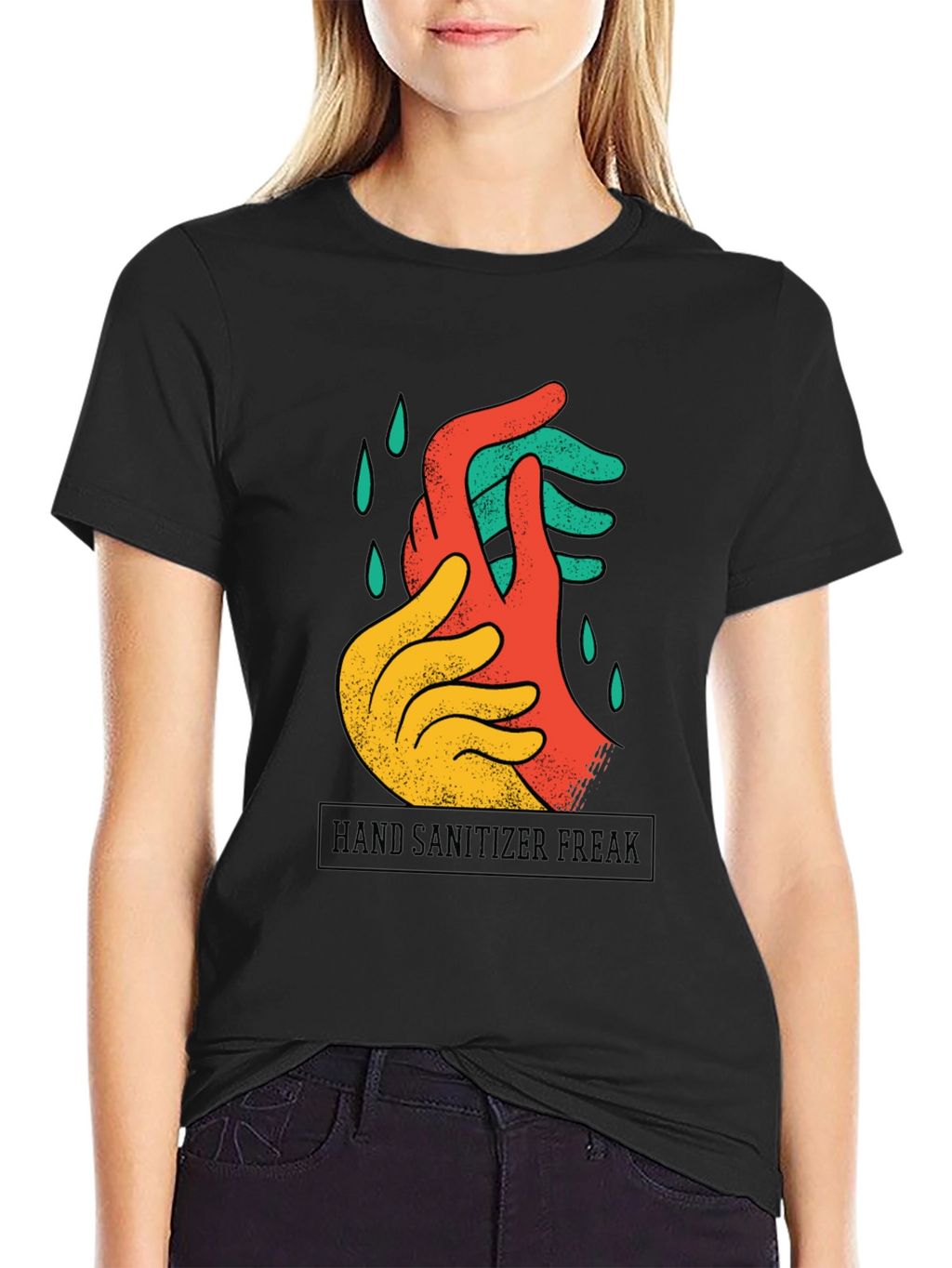 Hand Sanitizer Freak T-Shirt - Artistic Graphic Tee