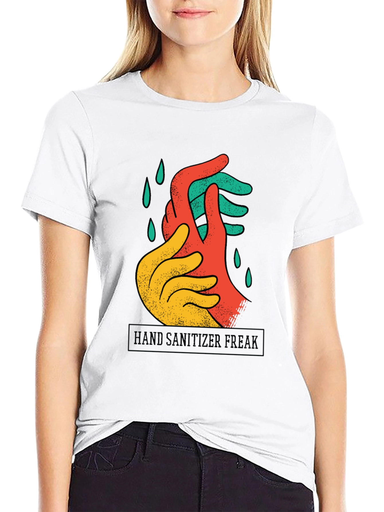 Hand Sanitizer Freak T-Shirt - Artistic Graphic Tee