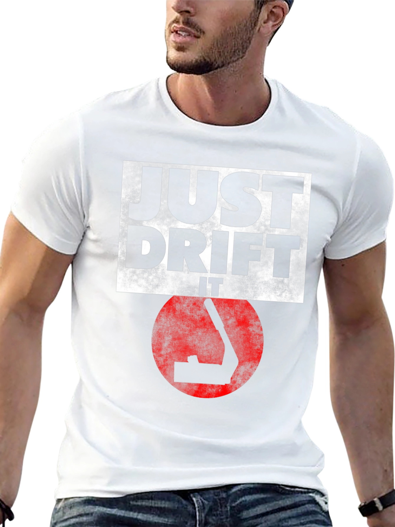 Just Drift It Black Graphic Tee
