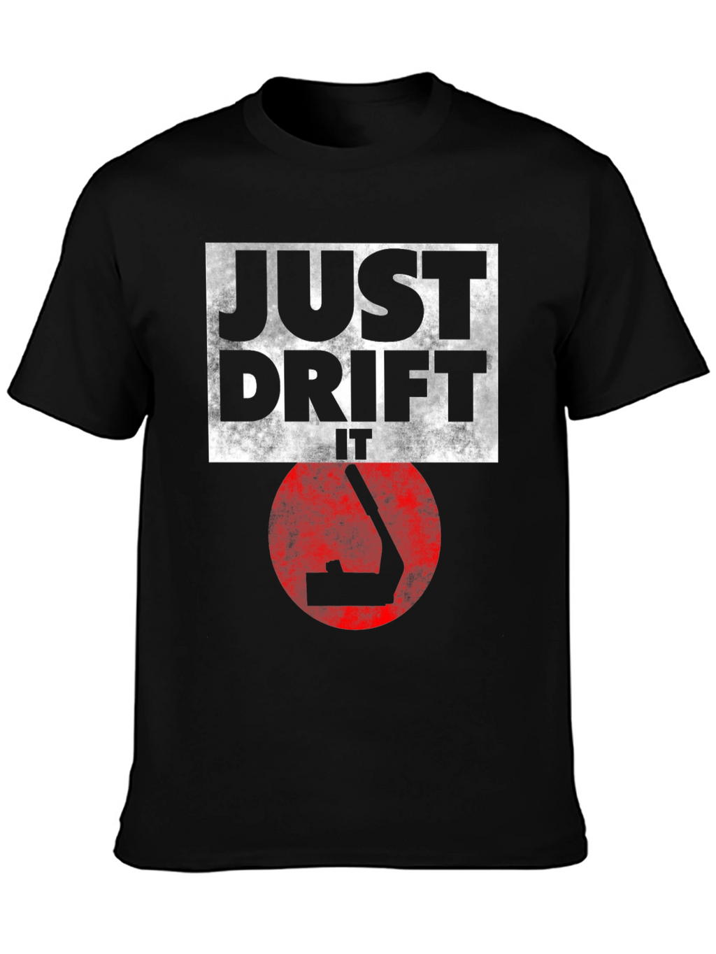 Just Drift It Black Graphic Tee
