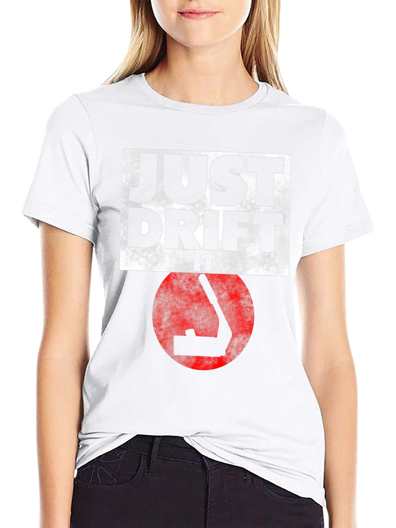 Just Drift It Black Graphic Tee