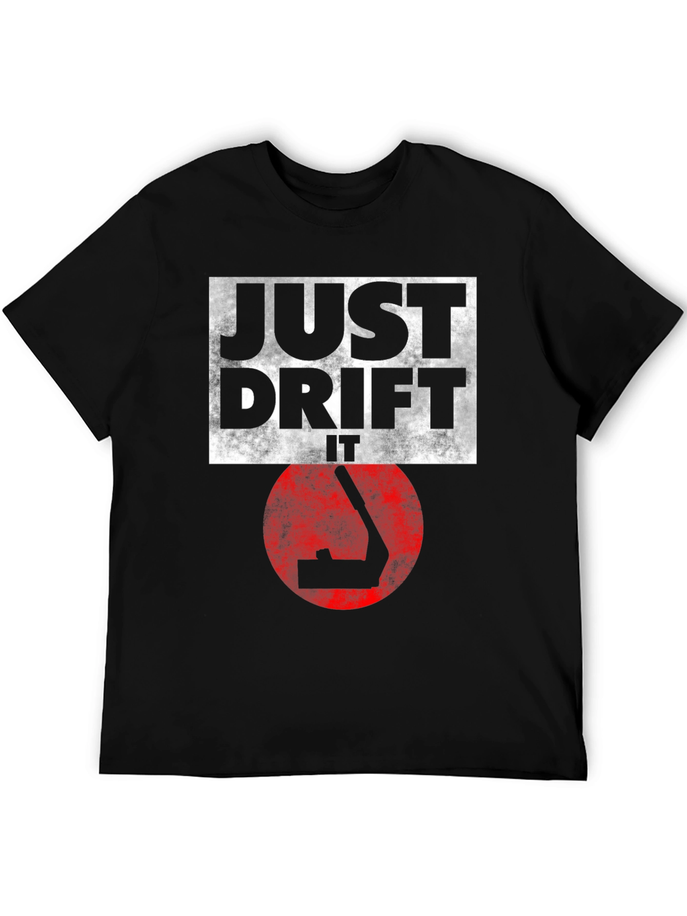 Just Drift It Black Graphic Tee