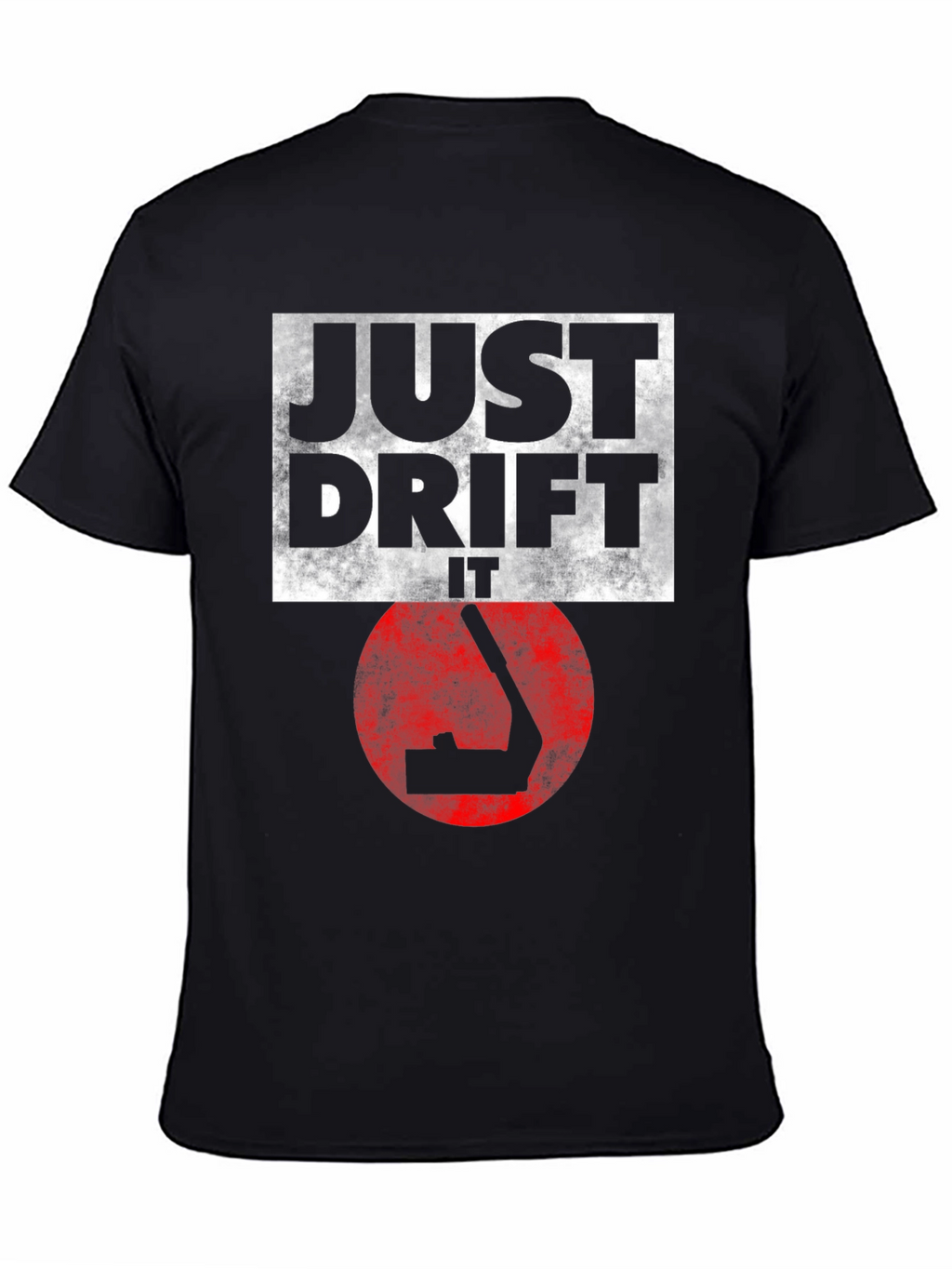 Just Drift It Black Graphic Tee