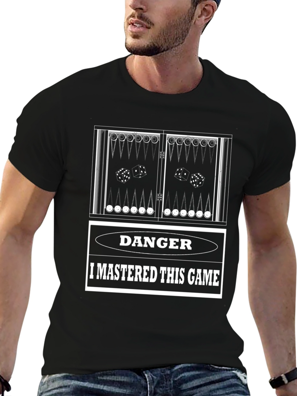 Danger I Mastered This Game Backgammon T-Shirt