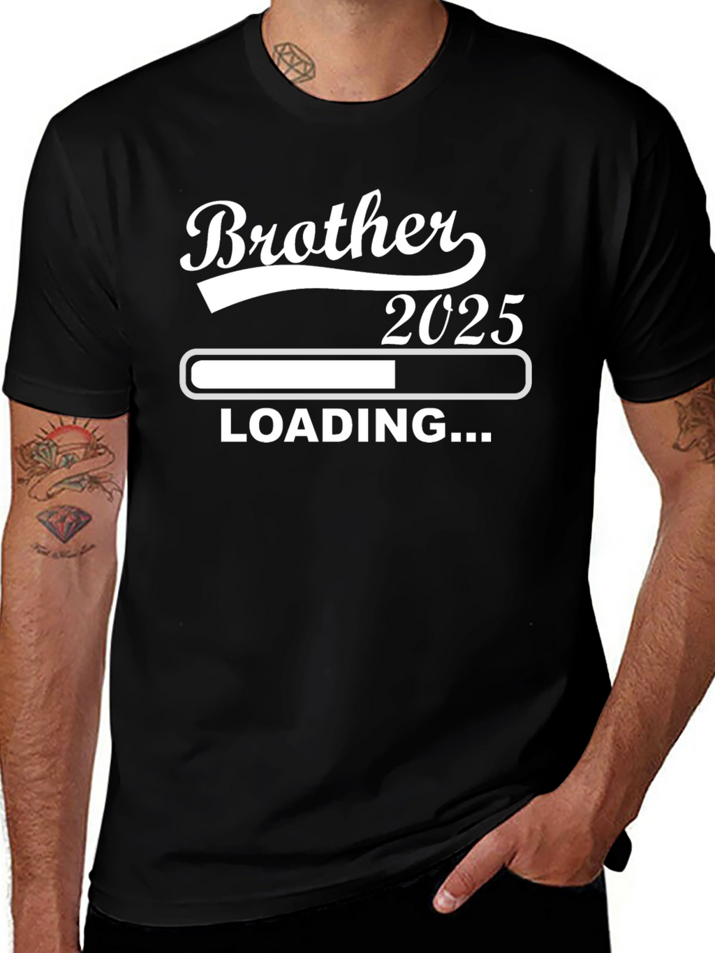 Brother Loading 2025 Black T-Shirt
