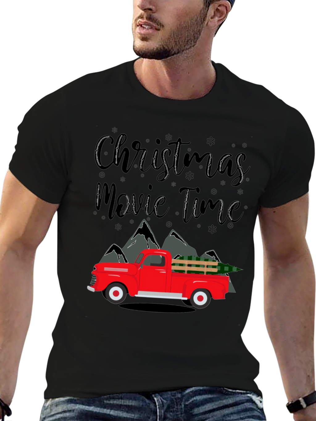 Christmas Movie Time Truck T-Shirt