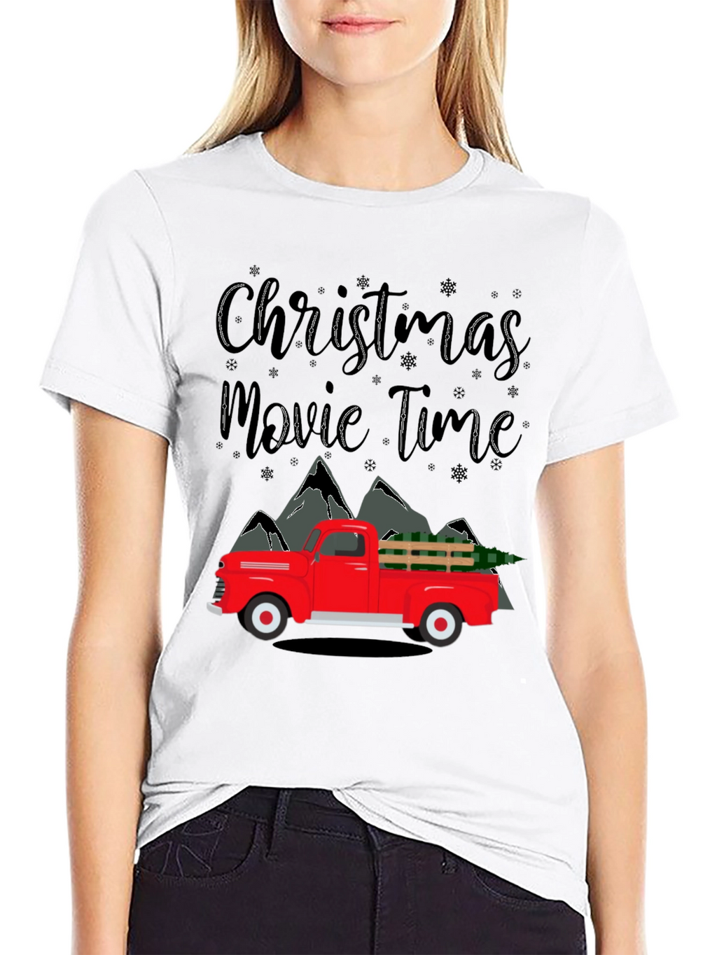 Christmas Movie Time Truck T-Shirt