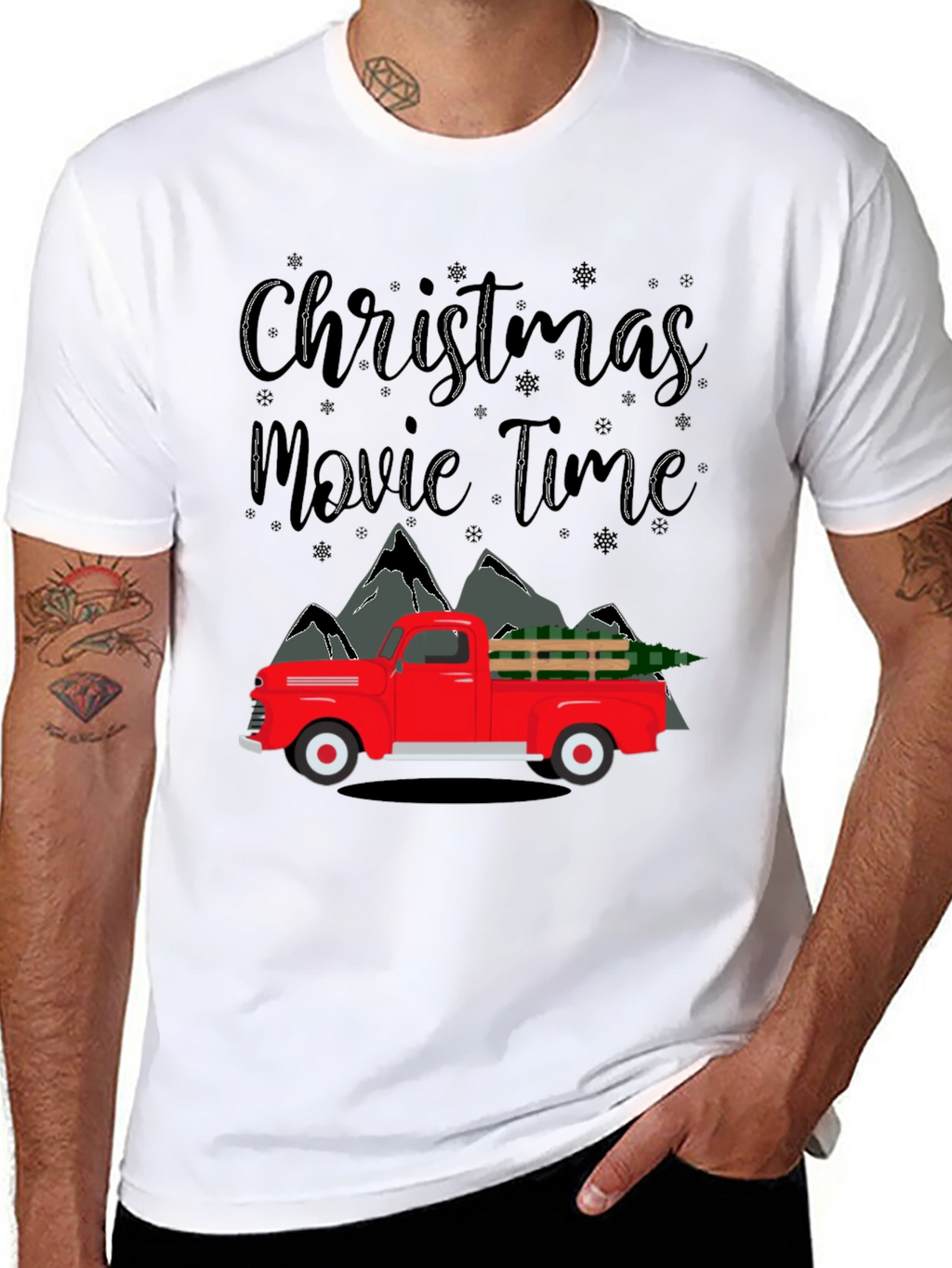 Christmas Movie Time Truck T-Shirt