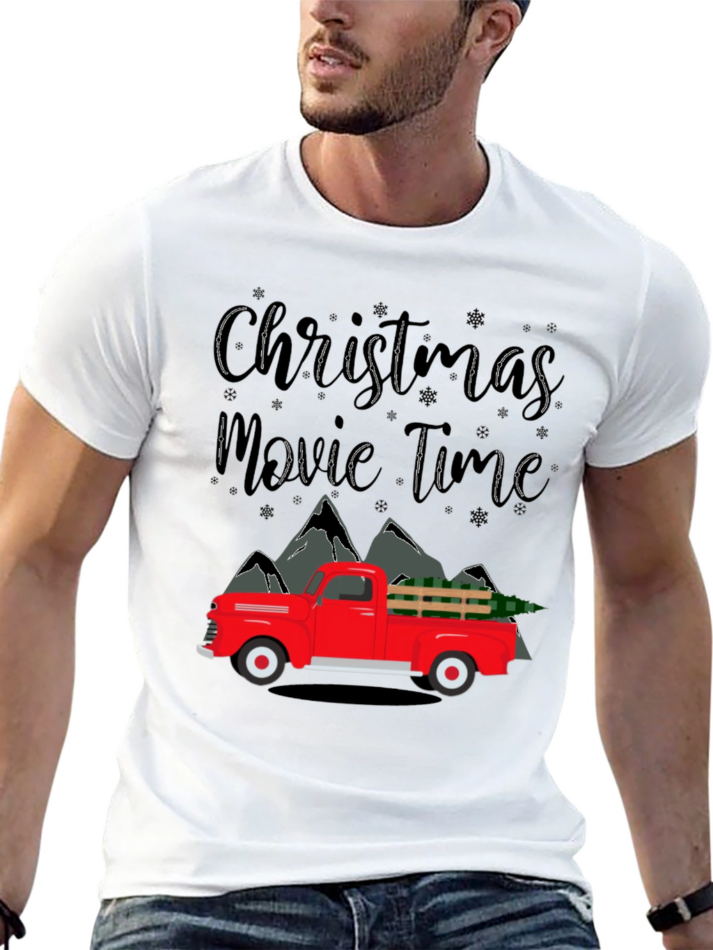 Christmas Movie Time Truck T-Shirt