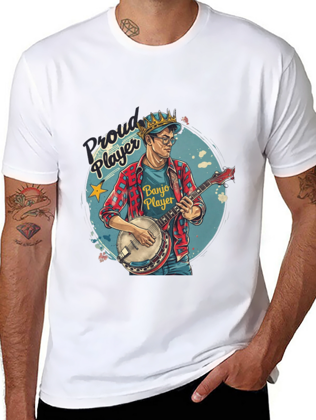 Proud Banjo Player Graphic Tee