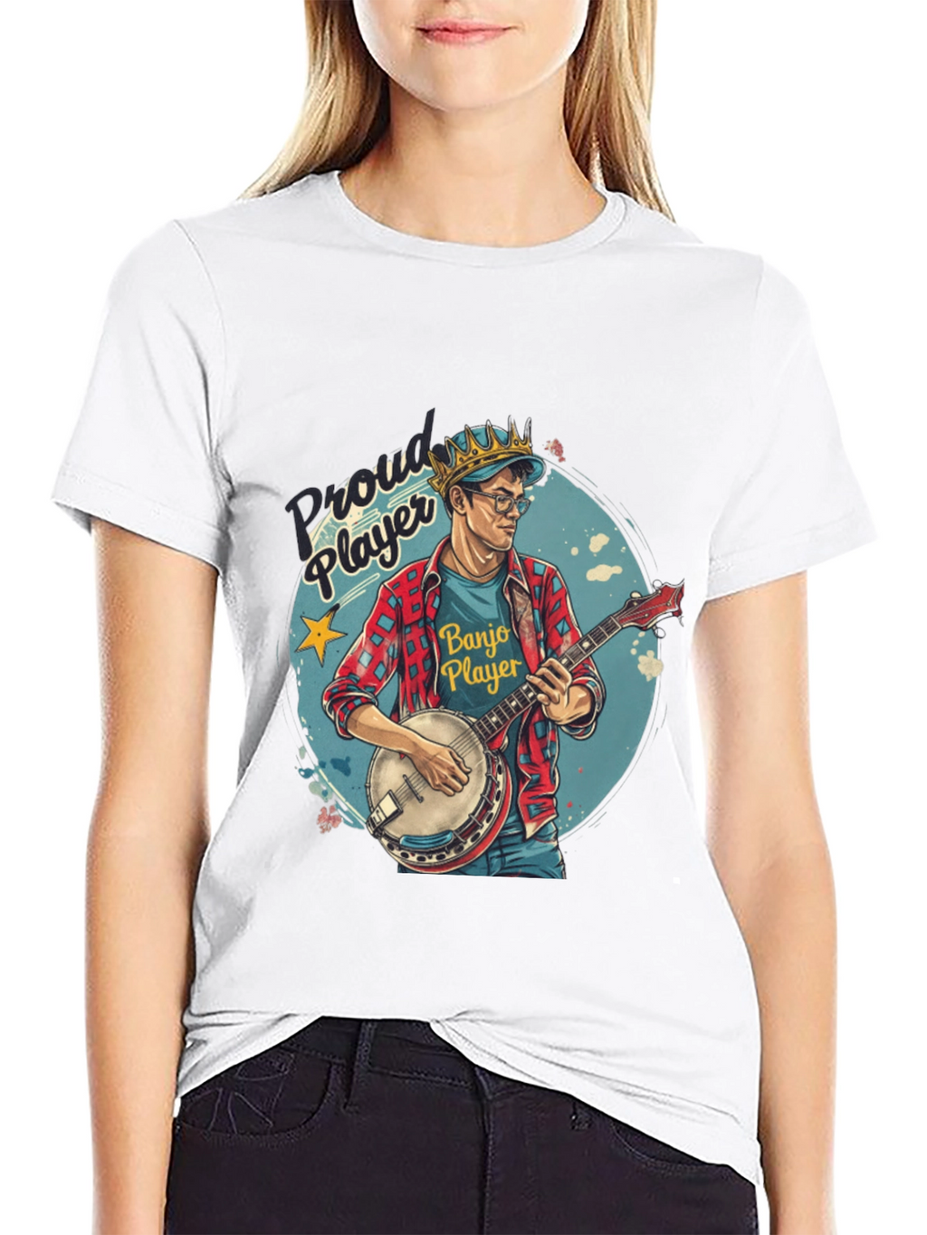 Proud Banjo Player Graphic Tee