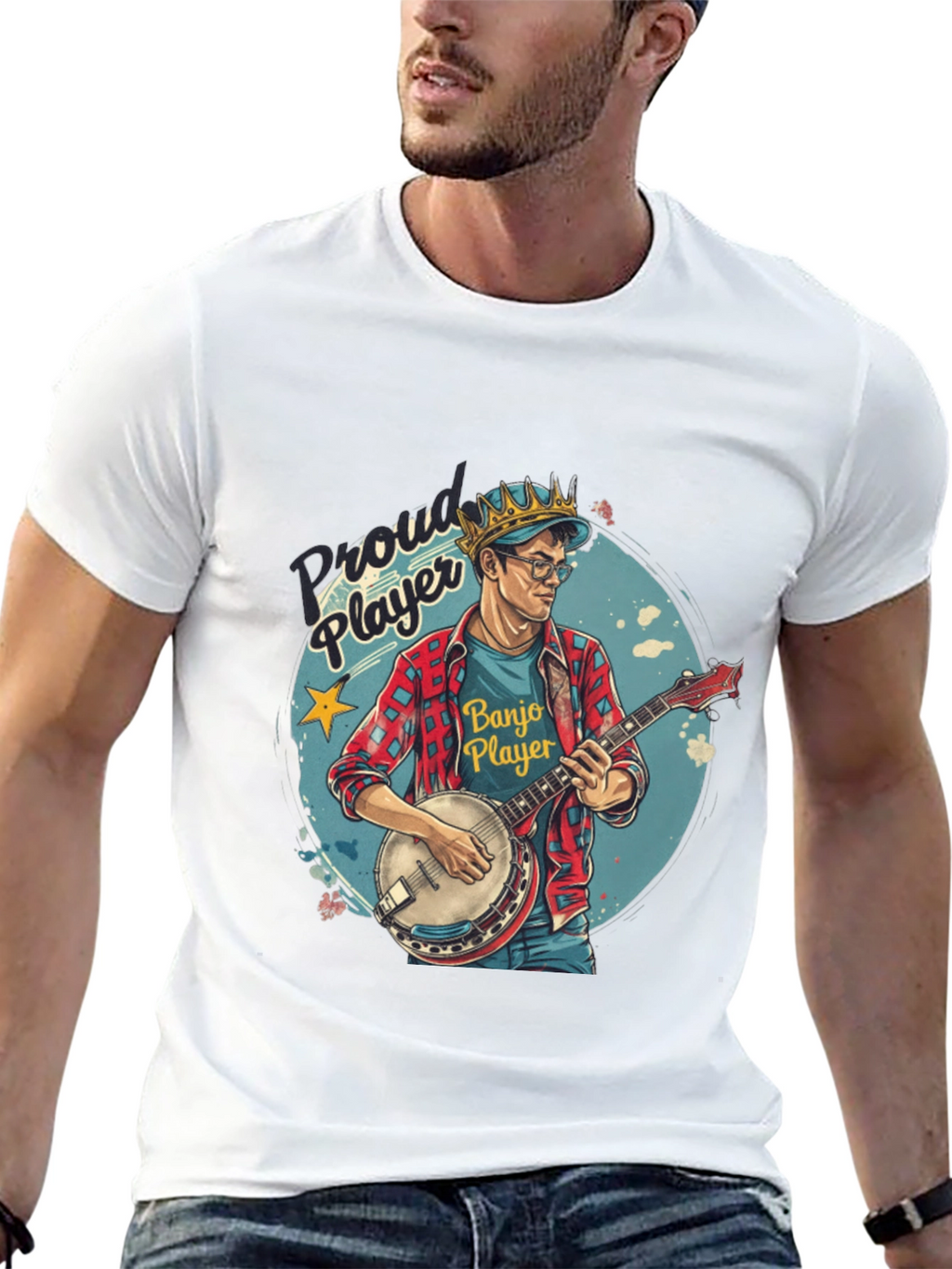 Proud Banjo Player Graphic Tee