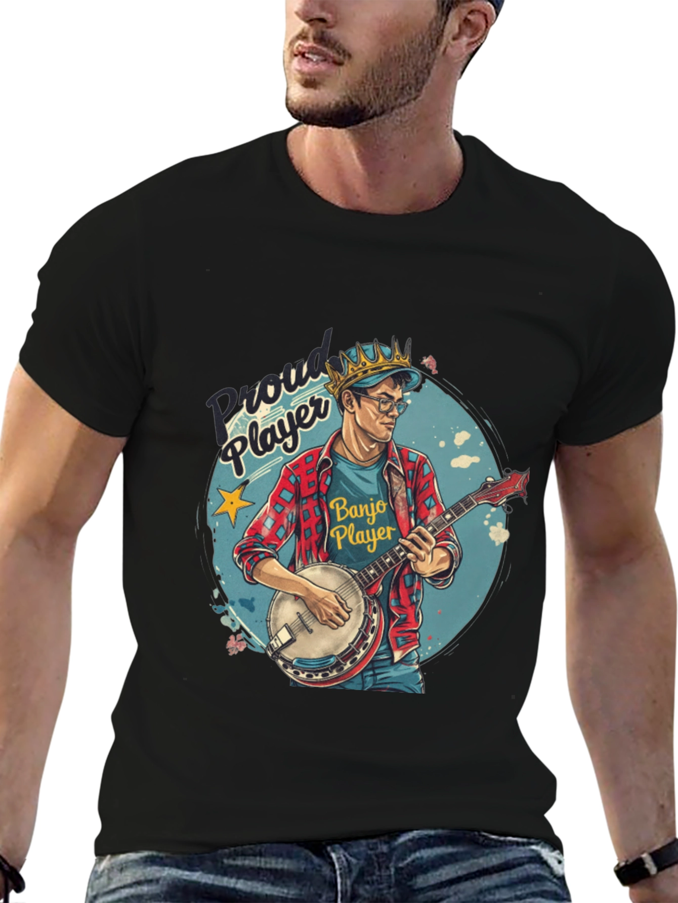 Proud Banjo Player Graphic Tee