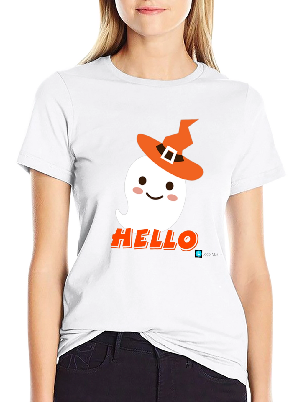 Halloween Ghost T-Shirt - Hello Witch!