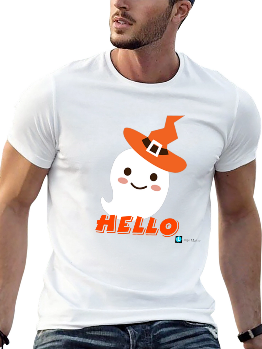 Halloween Ghost T-Shirt - Hello Witch!