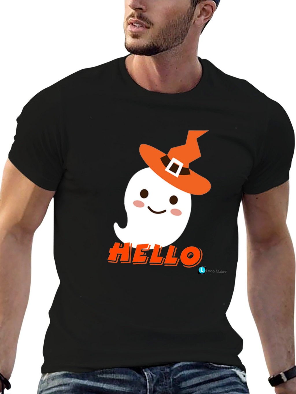Halloween Ghost T-Shirt - Hello Witch!