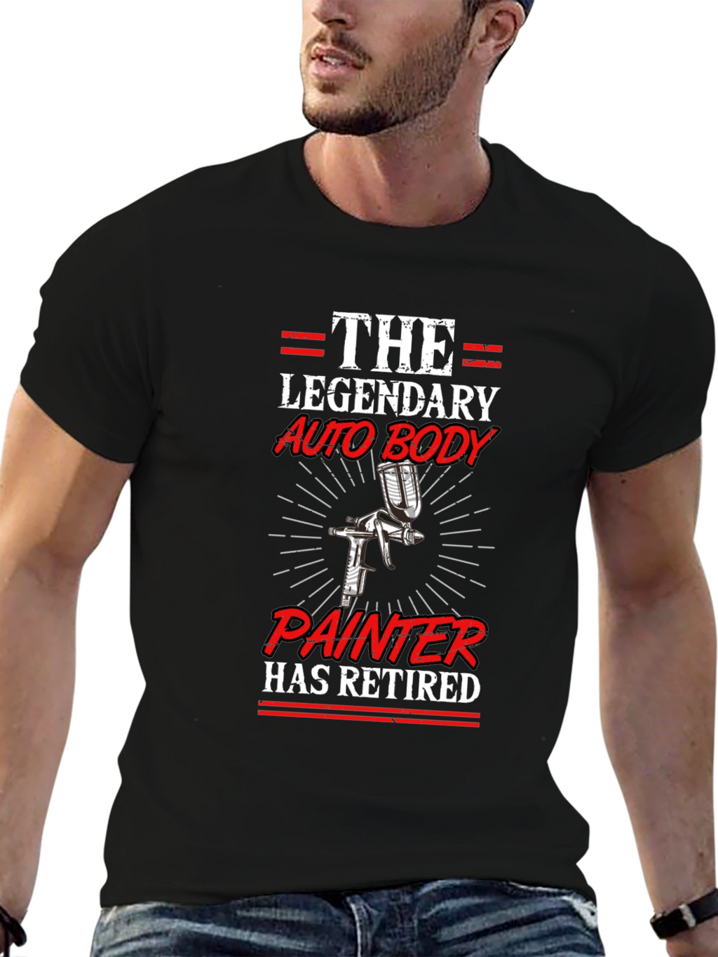 Retired Auto Body Painter Graphic T-Shirt