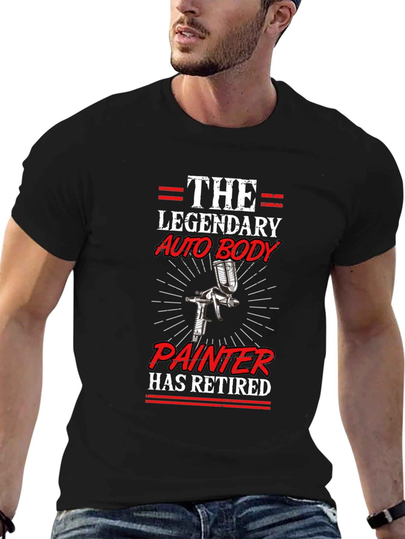 Retired Auto Body Painter Graphic T-Shirt