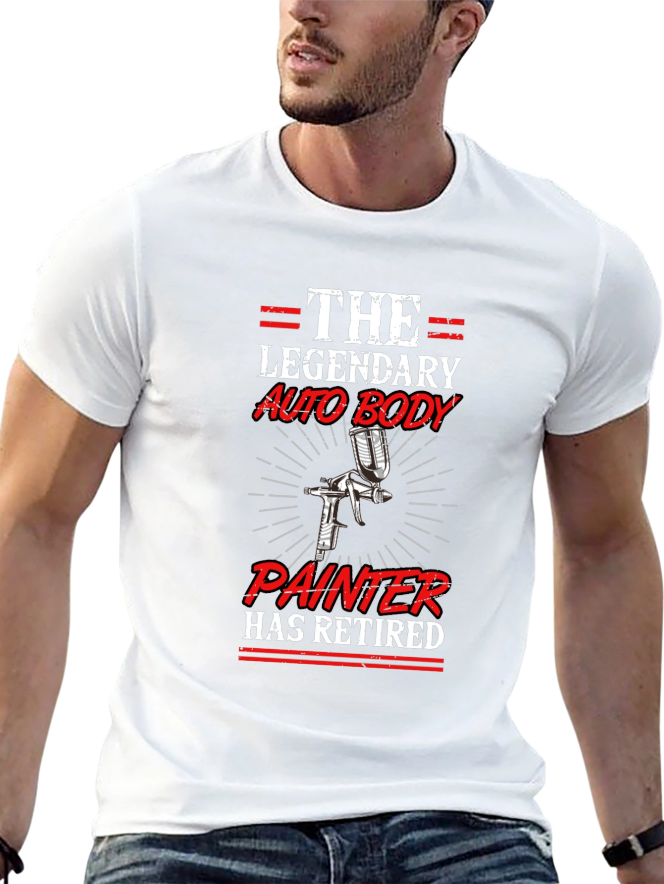 Retired Auto Body Painter Graphic T-Shirt