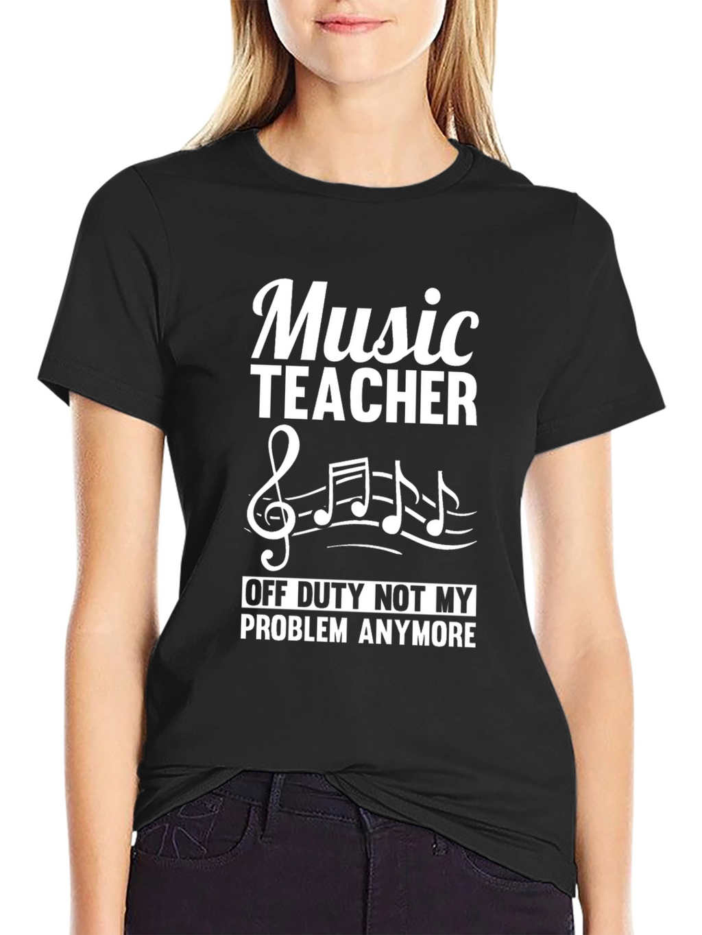 Music Teacher Off Duty T-Shirt - Musician Retirement Tee
